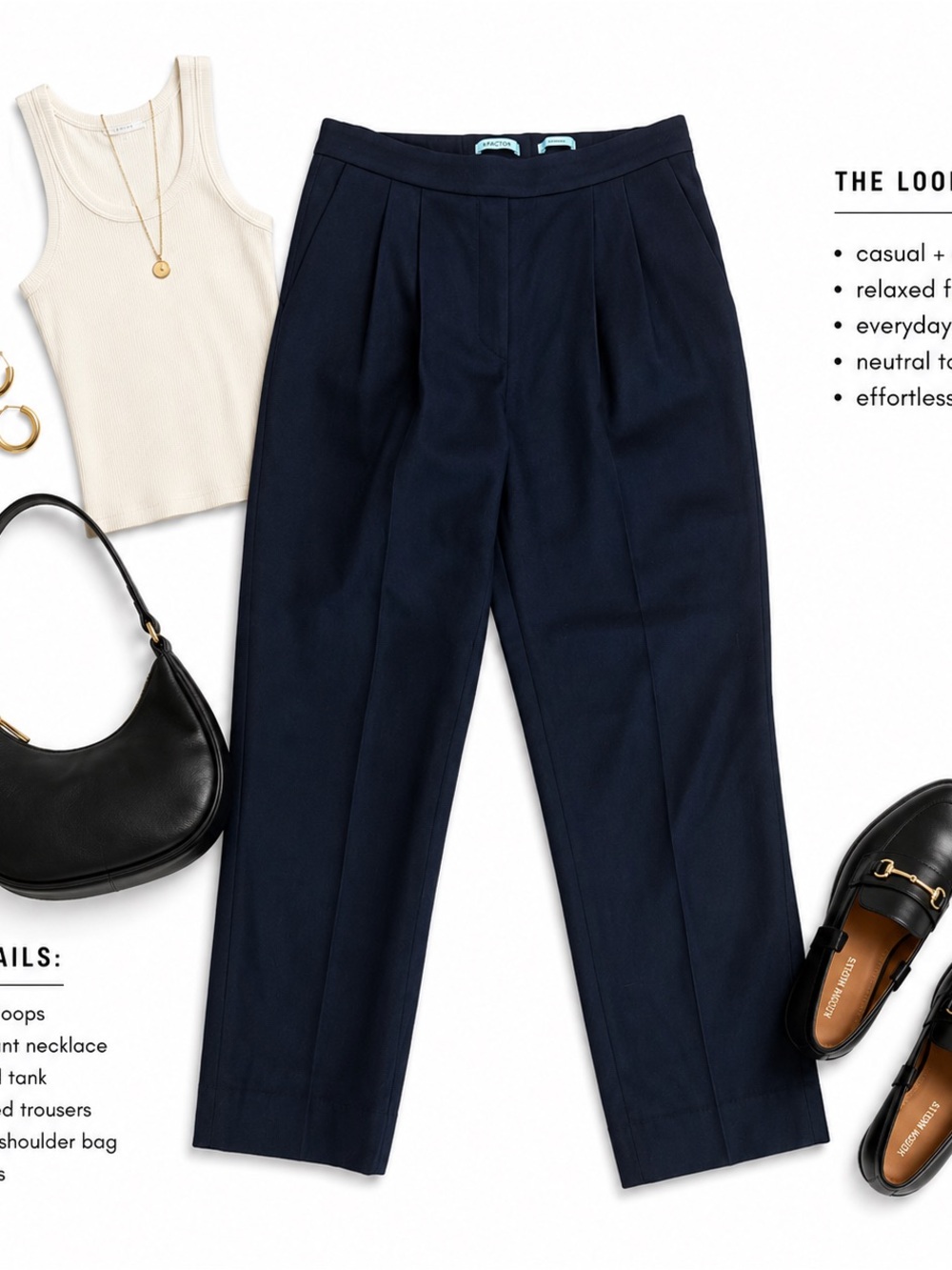 ARITIZA BABATON Pleated High-Rise Trousers Fine Japanese Fabric
